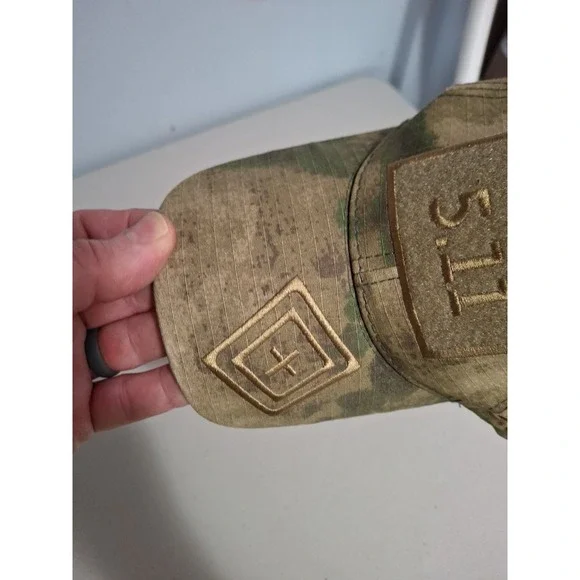 5.11 Tactical Series Patch Hat Camo Adjustable Strapback - Picture 5 of 7